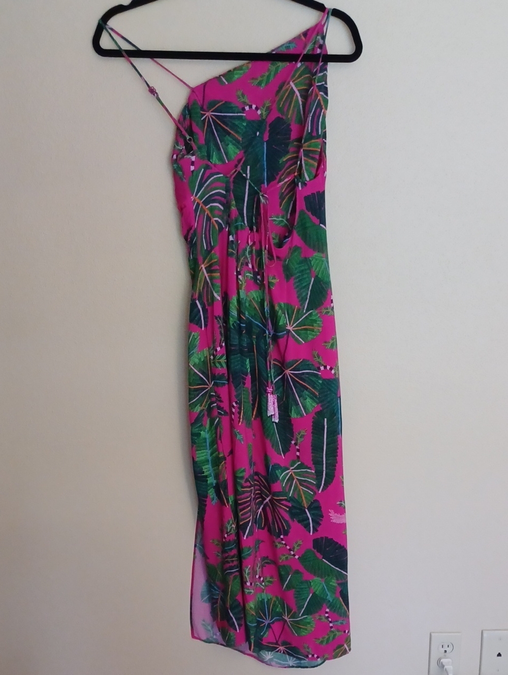 FARM Rio Anthropologie Leaves Midi Dress SZ M Tropical Colorful - Picture 9 of 16